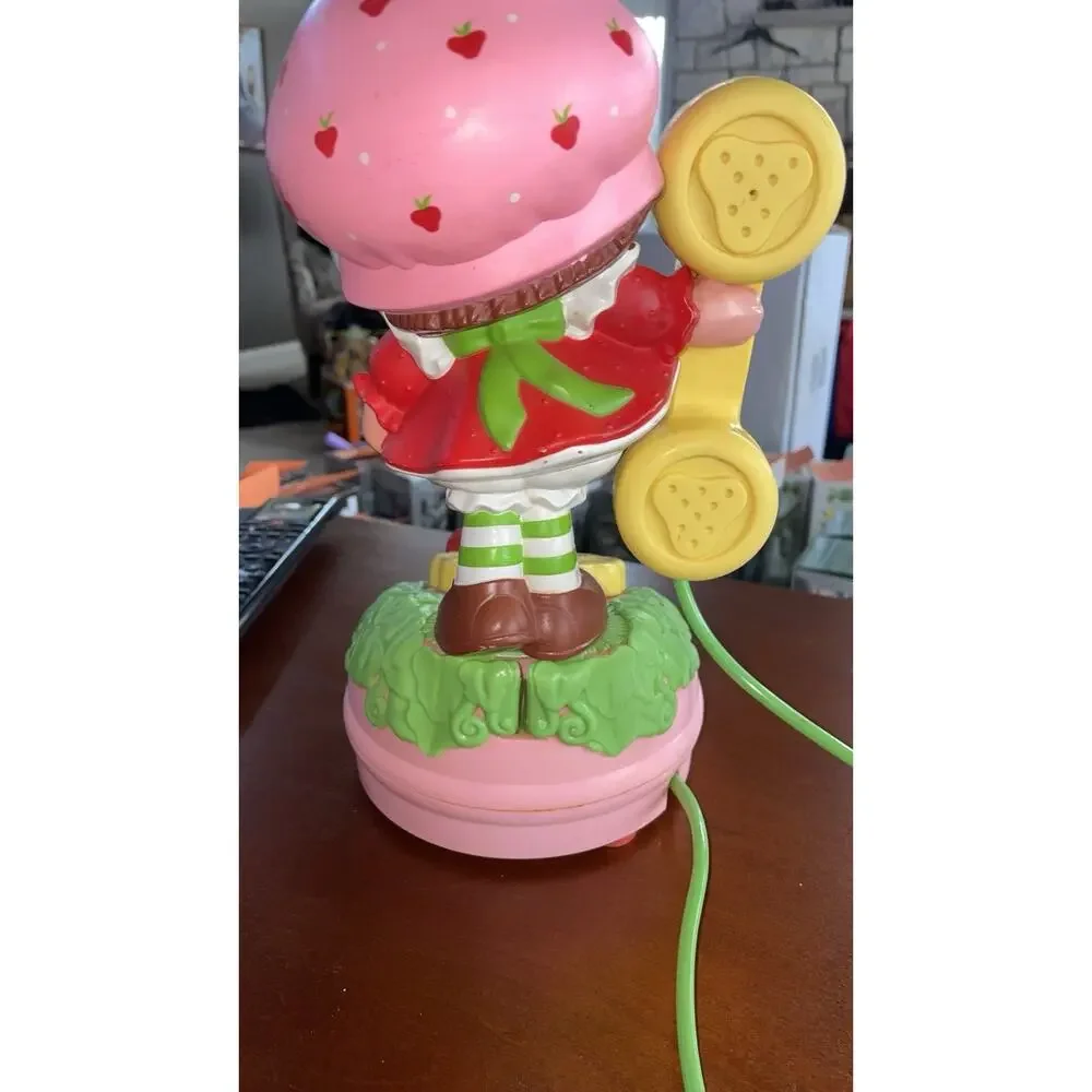 Very Rare Vintage Strawberry Shortcake Play Toy Phone – 1984 – Retro Rotary Dial